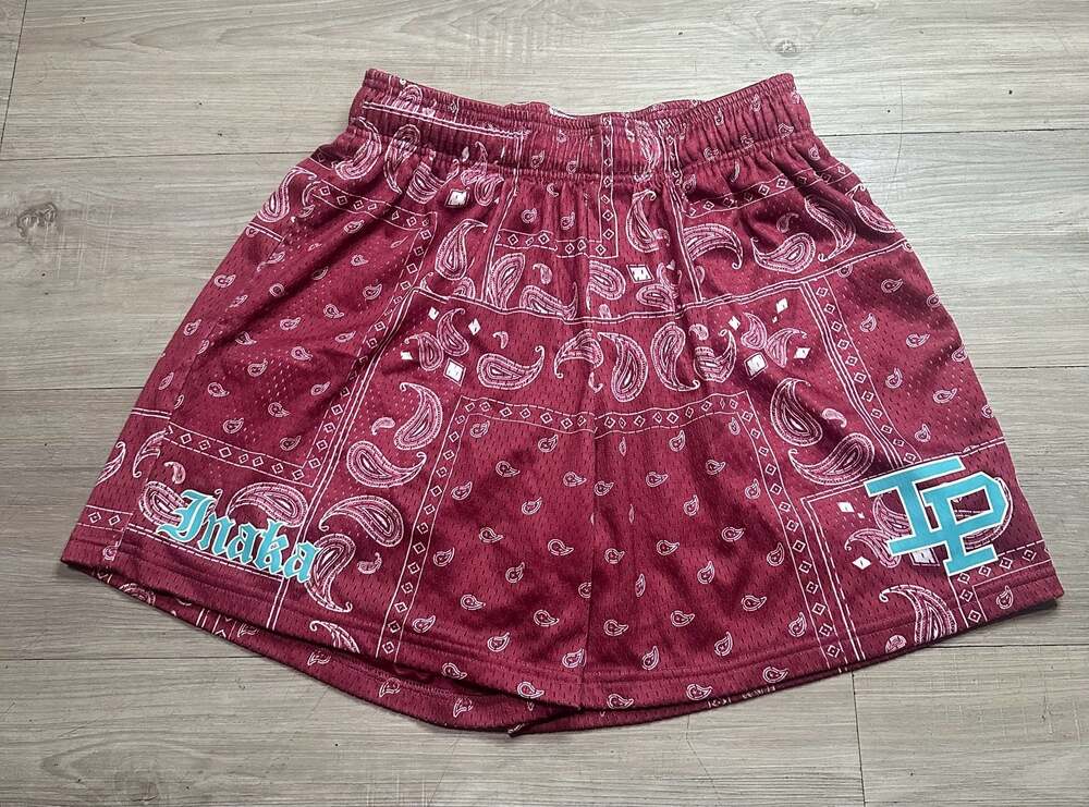 Inaka Power Red Velvet Shorts